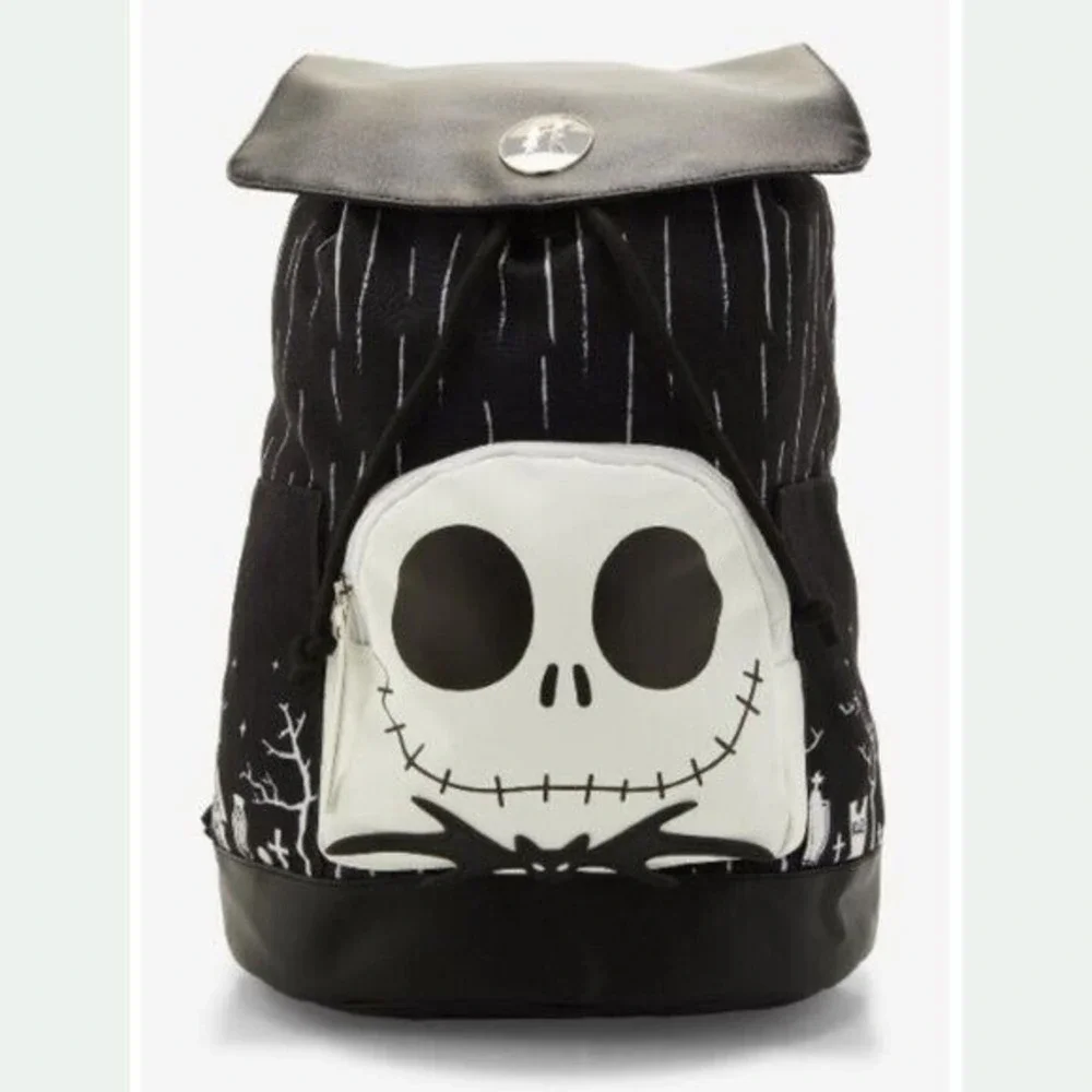 Bioworld The Nightmare Before Christmas Jack Glow In‎ The Dark Slouch Backpack